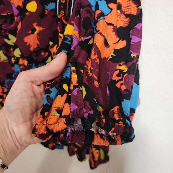Westbound Boho Floral Blouse Size Large - Picture 2 of 4